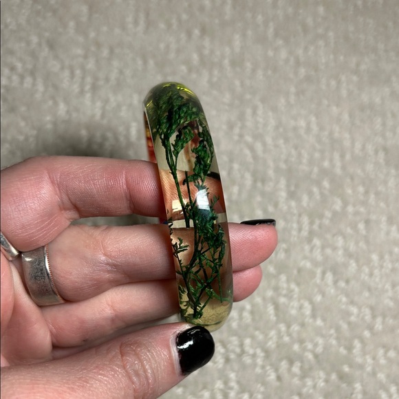 Multicolor Resin Bangle Bracelet - Picture 3 of 3